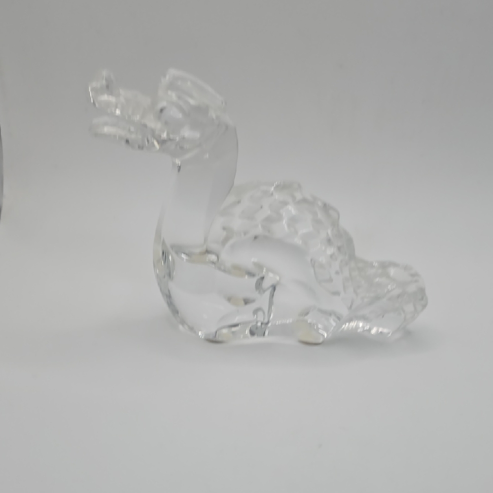 Baccarat Clear Crystal Swan Sculpture